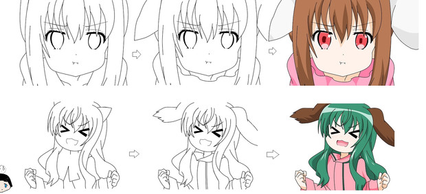 マウスで東方 トレス練習 作業課程 白折り紙 さんのイラスト ニコニコ静画 イラスト