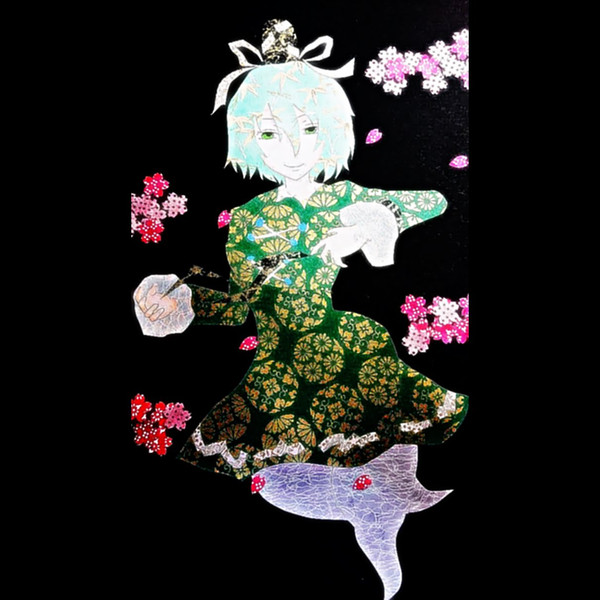 貼り絵 蘇我屠自古 ニコニコ静画 イラスト