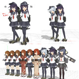 【MMD艦これ】536式第六駆逐隊モデル【修正通知】