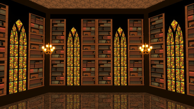 【MMDステージ配布】図書館 ST34【AL対応】