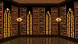 【MMDステージ配布】図書館 ST34【AL対応】
