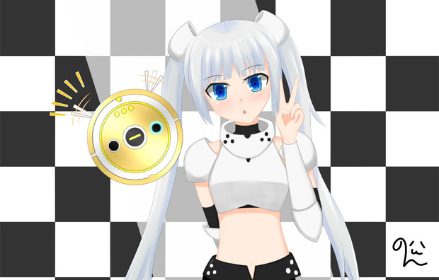 ミス モノクロームとルーちゃん のん さんのイラスト ニコニコ静画 イラスト