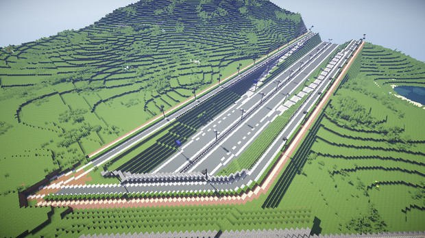 【minecraft】美谷原都市計画道路３・１・１号線一部開通！【本京府】