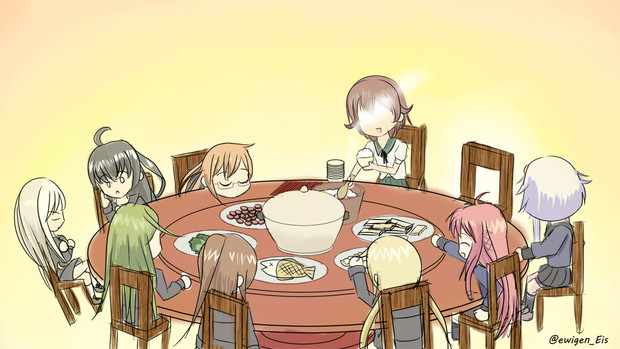 睦月型一家団らんの食事 Ewigen Eis さんのイラスト ニコニコ静画 イラスト