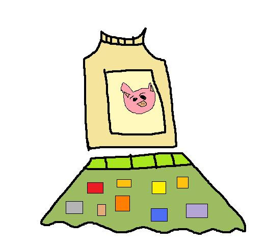 ブーちゃんニットノースリーブとカラフルチェック柄スカート タツ さんのイラスト ニコニコ静画 イラスト