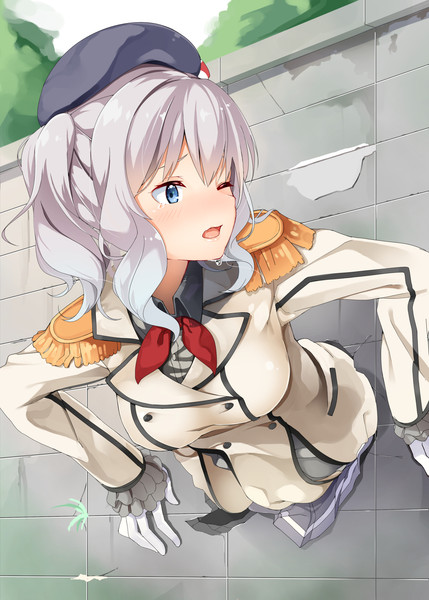 壁にハマった鹿島さん Byte さんのイラスト ニコニコ静画 イラスト
