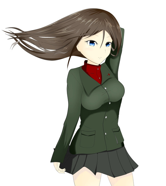 ノンナの風に靡く髪の毛 こー さんのイラスト ニコニコ静画 イラスト