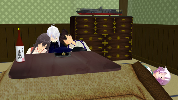 Mmd艦これ こたつから出られない鎮守府 まりりん さんのイラスト ニコニコ静画 イラスト