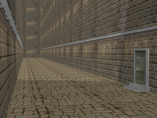 Mmdモデル 路地裏背景モデル てねひむ さんのイラスト ニコニコ静画 イラスト
