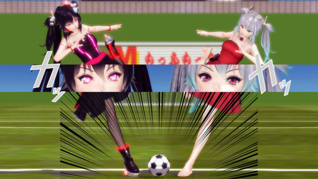 Hカノンズで超次元サッカー的な何か Ikk さんのイラスト ニコニコ静画 イラスト