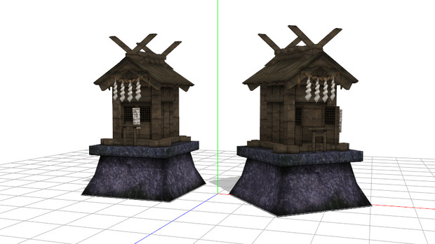 【MMD】古びた“祠”モデル【モデル配布あり】