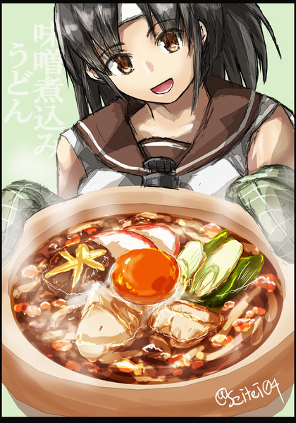 長良が夜食作りますね と言ったら味噌煮込みうどん Seitei さんのイラスト ニコニコ静画 イラスト
