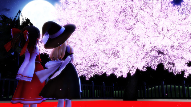 Mmd花見選手権 夜桜 Joker さんのイラスト ニコニコ静画 イラスト