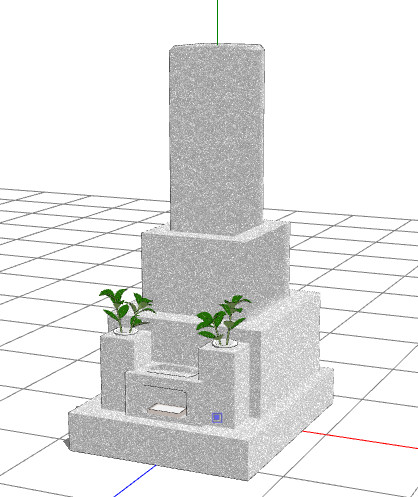【MMDアクセサリ配布】ただの墓