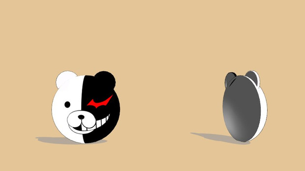 ダンガンロンパmmd モノクマのお面 ふじっこ さんのイラスト ニコニコ静画 イラスト