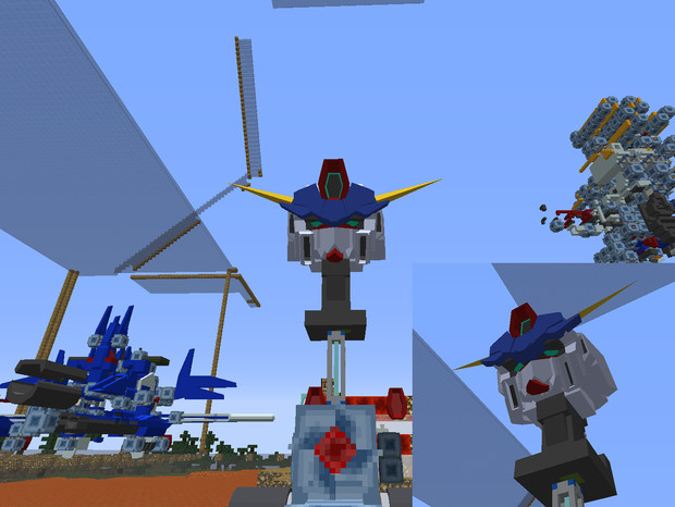 Minecraft じいちゃんのガンダムっぽい顔 Jointblock Lion さんのイラスト ニコニコ静画 イラスト