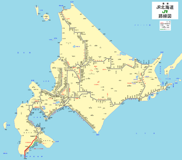 Jr北海道路線図最新版 冒頓單于 さんのイラスト ニコニコ静画 イラスト