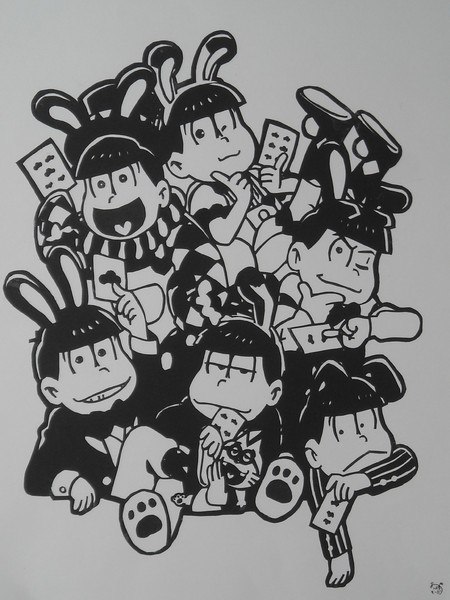 切り絵 おそ松さん あっぷるそーだ さんのイラスト ニコニコ静画 イラスト