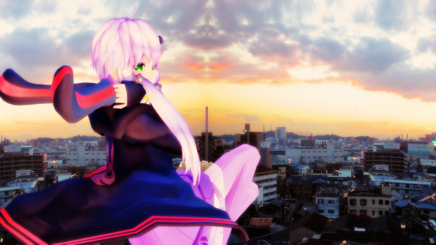 夕焼けの街とゆかりさん 柊 W さんのイラスト ニコニコ静画 イラスト