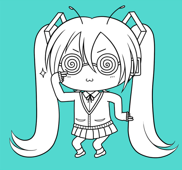 ナユタン星人っぽいミク Kazupo さんのイラスト ニコニコ静画 イラスト