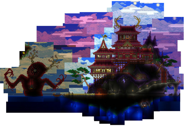 テラリア 鬼ヶ島 ここに建てたい とむ さんのイラスト ニコニコ静画 イラスト