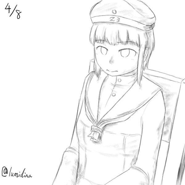 腰掛けるz3 マックス シュルツ Lumido さんのイラスト ニコニコ静画 イラスト