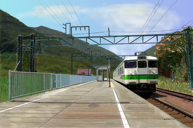 田舎風景 ～土合駅より～