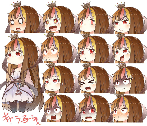 かわいいギャラ子 斜め立ち絵素材 90種類 新島秋一 軟弱者 さんのイラスト ニコニコ静画 イラスト