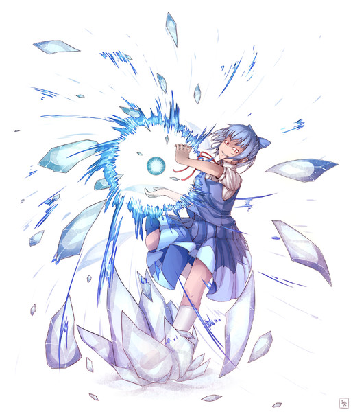 過去絵リメイクでチルノ 冷やしみかん さんのイラスト ニコニコ静画 イラスト