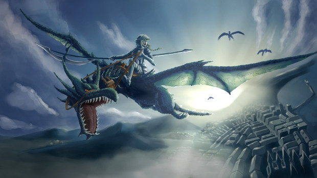 修行中 ドラゴンライダー描いてみたよ かどなむ さんのイラスト ニコニコ静画 イラスト