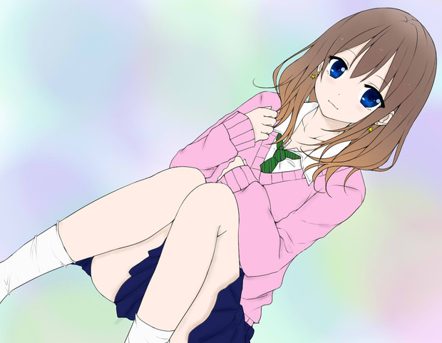 制服女の子を塗らせていただきました Tsumukun さんのイラスト ニコニコ静画 イラスト