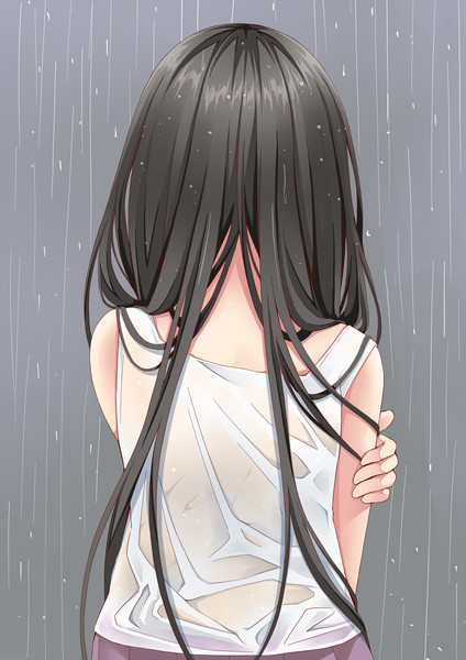 雨に濡れてる幼女 潮くりーく さんのイラスト ニコニコ静画 イラスト
