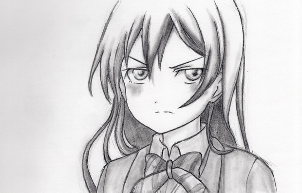 海未ちゃんの模写です ソルト さんのイラスト ニコニコ静画 イラスト