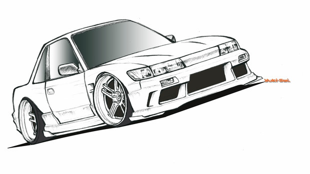 【デフォルメして】PS13 SILVIA【描いてます】