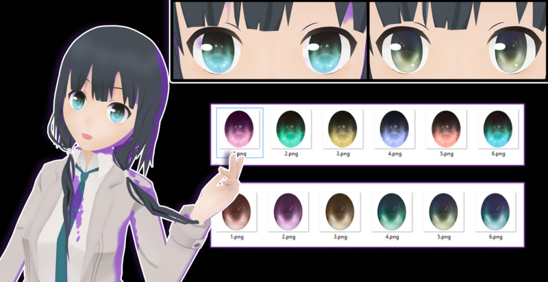 Mmd瞳 Nicosub静画
