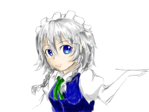 十六夜咲夜 簡単に まーが さんのイラスト ニコニコ静画 イラスト