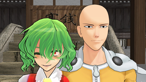 プリクラのノリのサイタマと幽香 Mmd 中身 さんのイラスト ニコニコ静画 イラスト