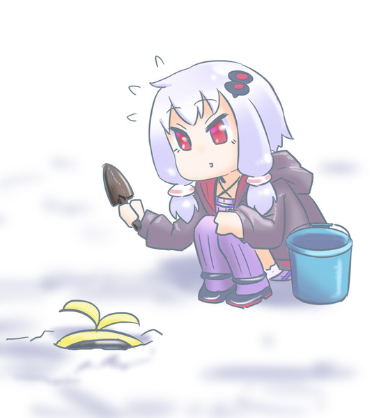 ふきのとうに擬態してドッキリを仕掛けようとする弦巻 韮戸春菊 さんのイラスト ニコニコ静画 イラスト