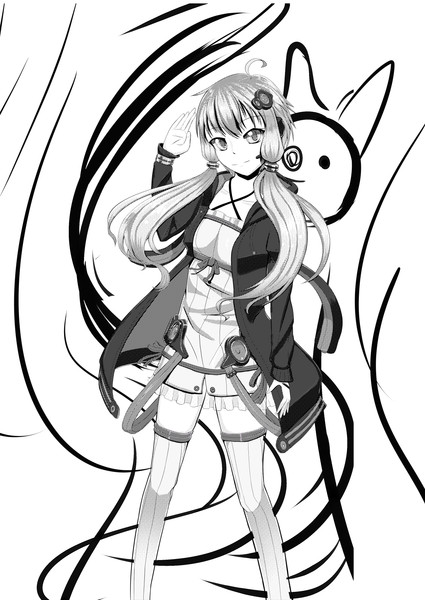 白黒で結月ゆかりさん そくら Lief さんのイラスト ニコニコ静画 イラスト