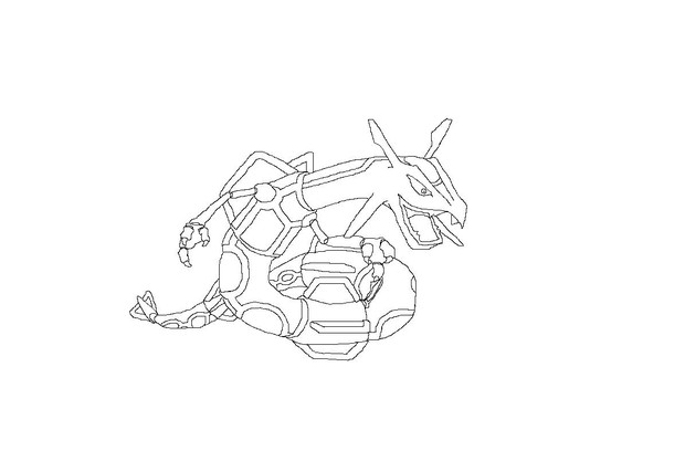 レックウザ 描いてみた タマだよ さんのイラスト ニコニコ静画 イラスト