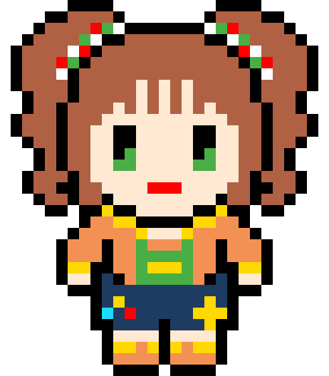 8bit高槻やよい 私服ガルウイングgif Till さんのイラスト ニコニコ静画 イラスト