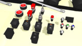 【MMD-OMF6】自動車用スイッチ各種【アクセサリーモデル配布】