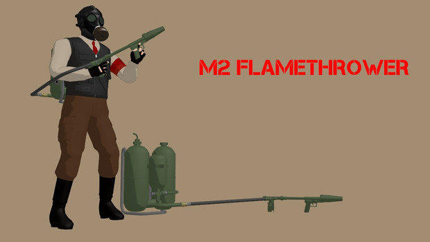 Mmdモデル配布 M2風火炎放射器 Omf6 T 253 さんのイラスト ニコニコ静画 イラスト