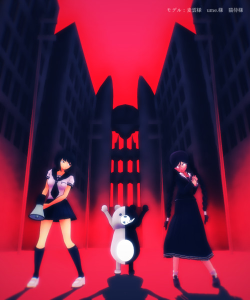 ステージ配布 絶対絶望少女風ステージ ダンガンロンパmmd ゆそ Yuso さんのイラスト ニコニコ静画 イラスト