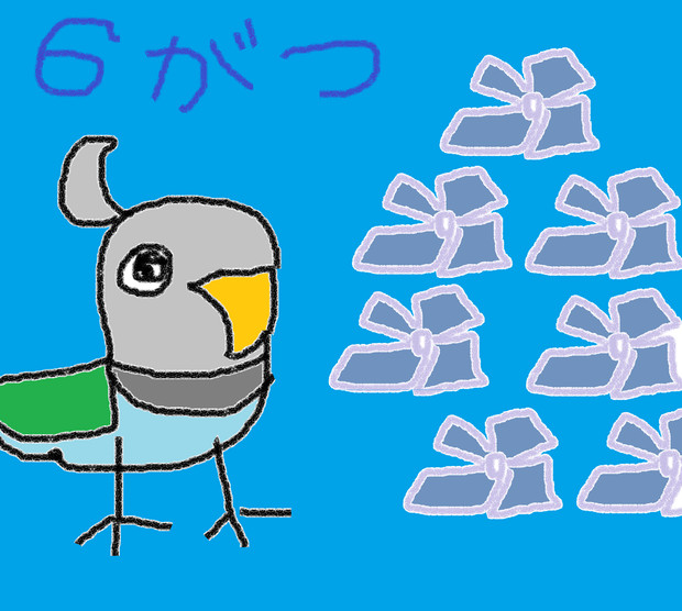 さくら６月のカレンダーあじさい もも さんのイラスト ニコニコ静画 イラスト