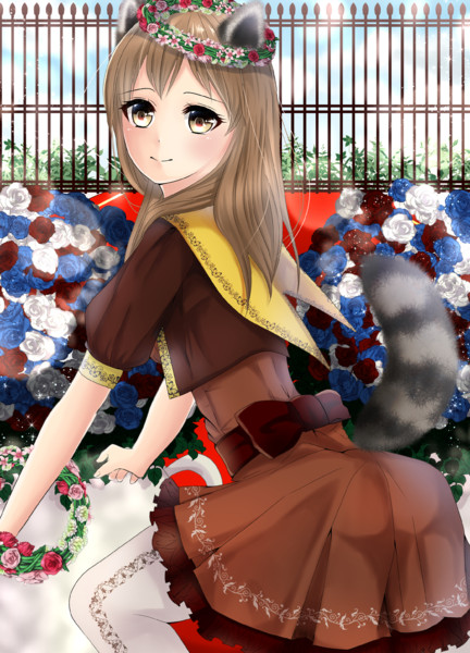 トリスタ擬人化イラコン アライグマ 女の子 岬86 さんのイラスト ニコニコ静画 イラスト