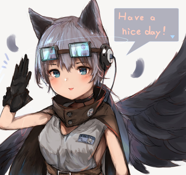 ｹﾓﾐﾐ羽根っ娘空軍兵 あめがくる さんのイラスト ニコニコ静画 イラスト