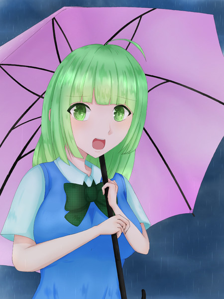 雨 やみませんね 柊 夜月 さんのイラスト ニコニコ静画 イラスト
