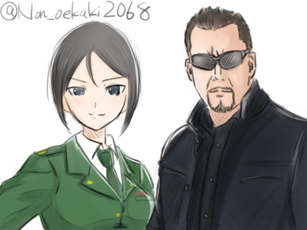 蝶野さんと蝶野さん 藤原ノンタロー さんのイラスト ニコニコ静画 イラスト