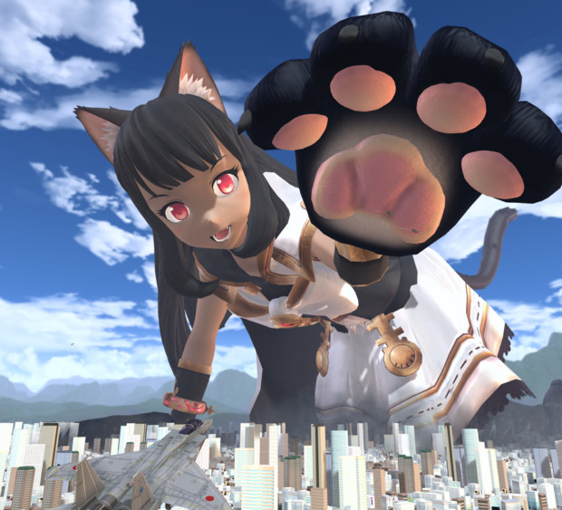 巨大黒猫カリおっさん Yandi さんのイラスト ニコニコ静画 イラスト
